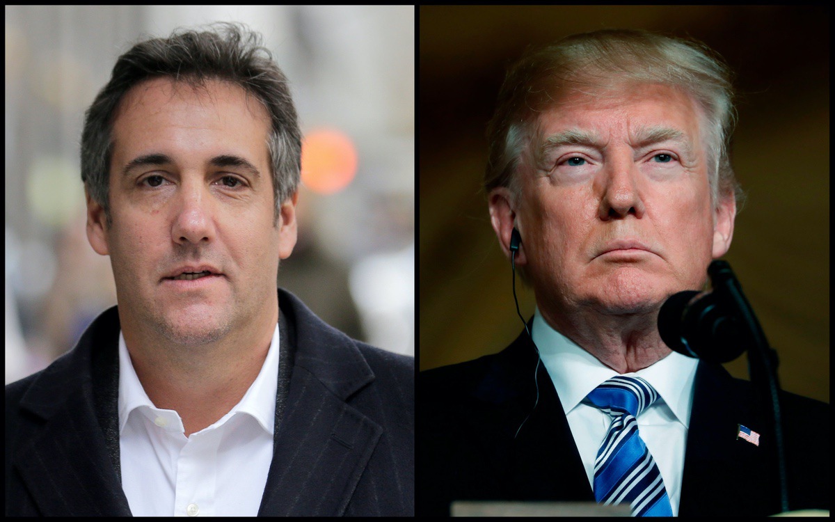 Michael Cohen and Donald Trump (AP)