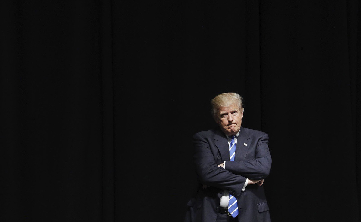 Republican presidential candidate Donald Trump attends a campaign rally, Wednesday, Sept. 28, 2016, in Council Bluffs, Iowa. (AP Photo/John Locher)