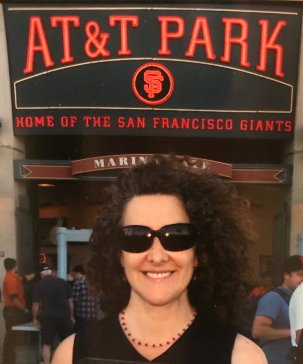 (Nancy Levine (me) at San Francisco Giants game, 2016)
