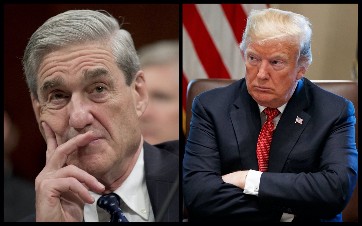 Special Counsel Robert Mueller and President Donald Trump (AP)