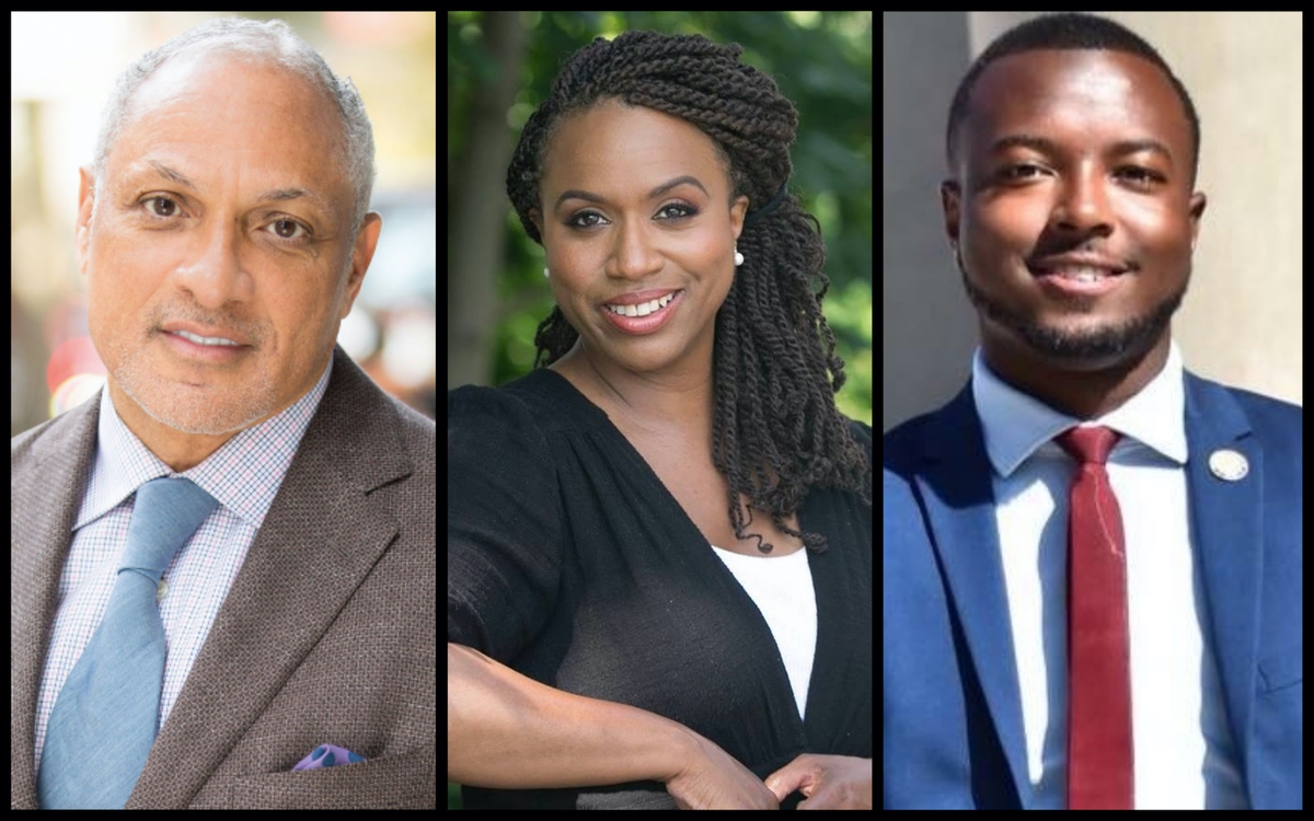 Senate Candidate Mike Espy, Representative-elect Ayanna Pressley, and State Legislator Jeramey Anderson