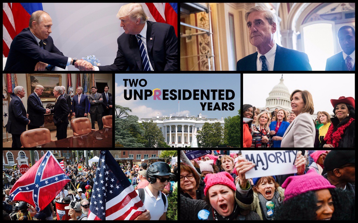 (Lawlessness vs. the Rule of Law. Republicans vs. Democrats. Depravity vs. decency. Photos (AP). Unpresidented Logo (Rantt Media Co-Founder & Newsroom Director Adam Al-Ali)