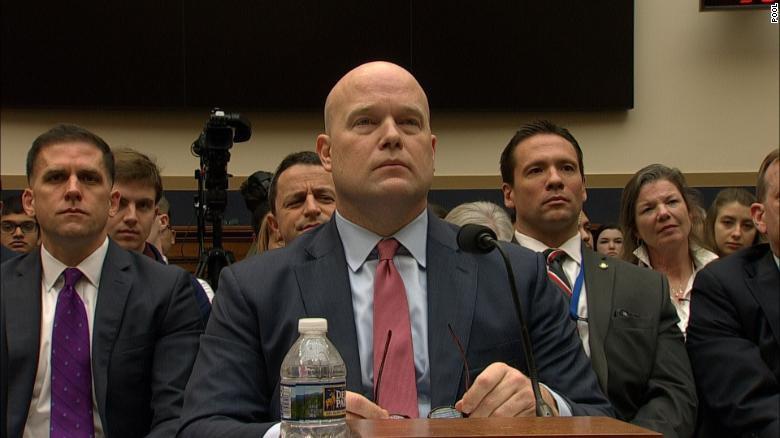 Acting Attorney General Matthew Whitaker speaking before the House Judiciary Committee - February 8, 2019