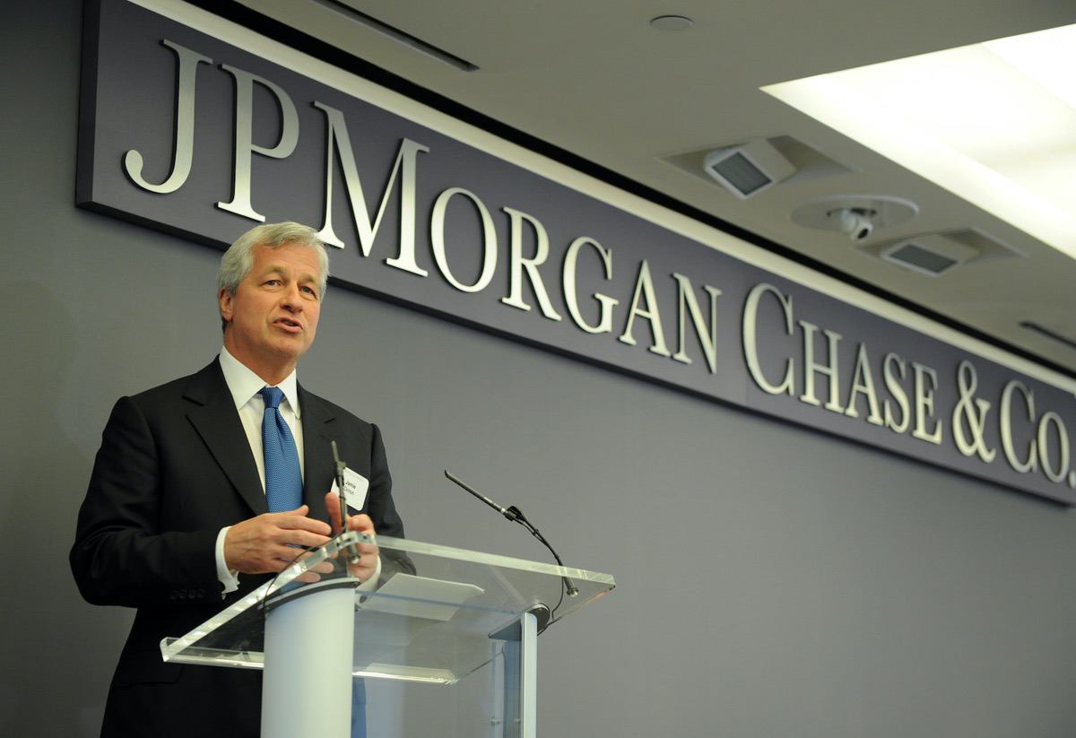 Jamie Dimon, JP Morgan & Chase Co. Chairman and CEO Monday, June 23, 2014, at JPMorgan Chase Headquarters in New York. (Photo by Diane Bondareff/Invision for JPMorgan Chase/AP Images)