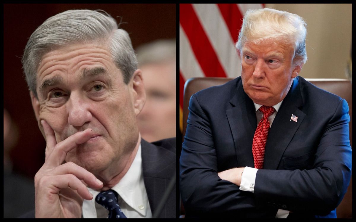 Special Counsel Robert Mueller and President Donald Trump